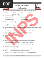 NIMCET 2025 Original Question Paper | PDF | Central Processing Unit ...