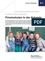 Ratgeber Privatschulen