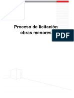 Proceso de Licitacion Obras Menores