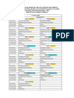 Calendário disciplinas mestrado psicologia 2022