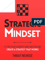 Strategic Mindset A 7-Day Plan To Identify What Matters and Create A Strategy That Works (Productivity Series Book 4) (Thibaut Meurisse)