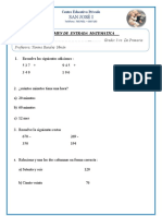 EXAMEN DE ENTRADA MATEMATICA 2 Yanina