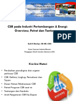 Presentasi CSR Tambang Energi PUSHEP Budi R Minulyo 22 Nov 2019