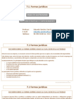 Clase 7. 7.1. Formas Jurídicas - 7.2. Trámites para La Constitución y Puesta en Marcha