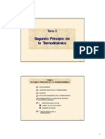 Segundo Principio de La Termodinámica: Tema 2