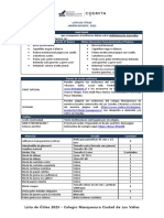 Lista de Utiles Jardin 2023