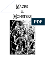 Mazes & Monsters Rulebook