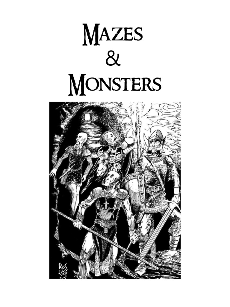 Mazes & Monsters Rulebook PDF Role Playing Games Dwarf (Dungeons