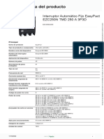 Interruptor Automático Fijo EasyPact EZC250N TMD 250 A 3P3D