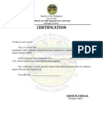 CERT. FOR WORK For (PUM)