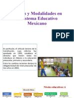 Niveles y Modalidades en El Sistema Educativo Mexicano