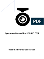 Operation Manual For USB HD DVR