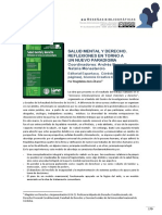 Álvarez, Reseña Sobre Salud Mental y Derecho. Reflexiones en Torno A Un Nuevo Paradigma