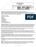 CIENCIAS POLITICAS 11° TALLER Mecanismos Constitucionales para La Protección de Los Derechos Humanos