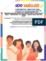 Taller Psicoeducativo para Padres de Adolescentes Con Responsabilidad Penal CENVICRUZ - Santa Cruz, Bolivia.