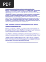 German Visas Invit - Letter No Longer Required