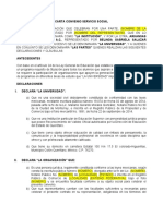 Carta Convenio Formato Servicio Social