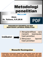 Metodologi Penelitian Minggu 15