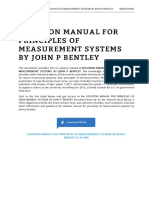 375342636 Solution Manual for Principles of Measurement Systems by John p Bentley