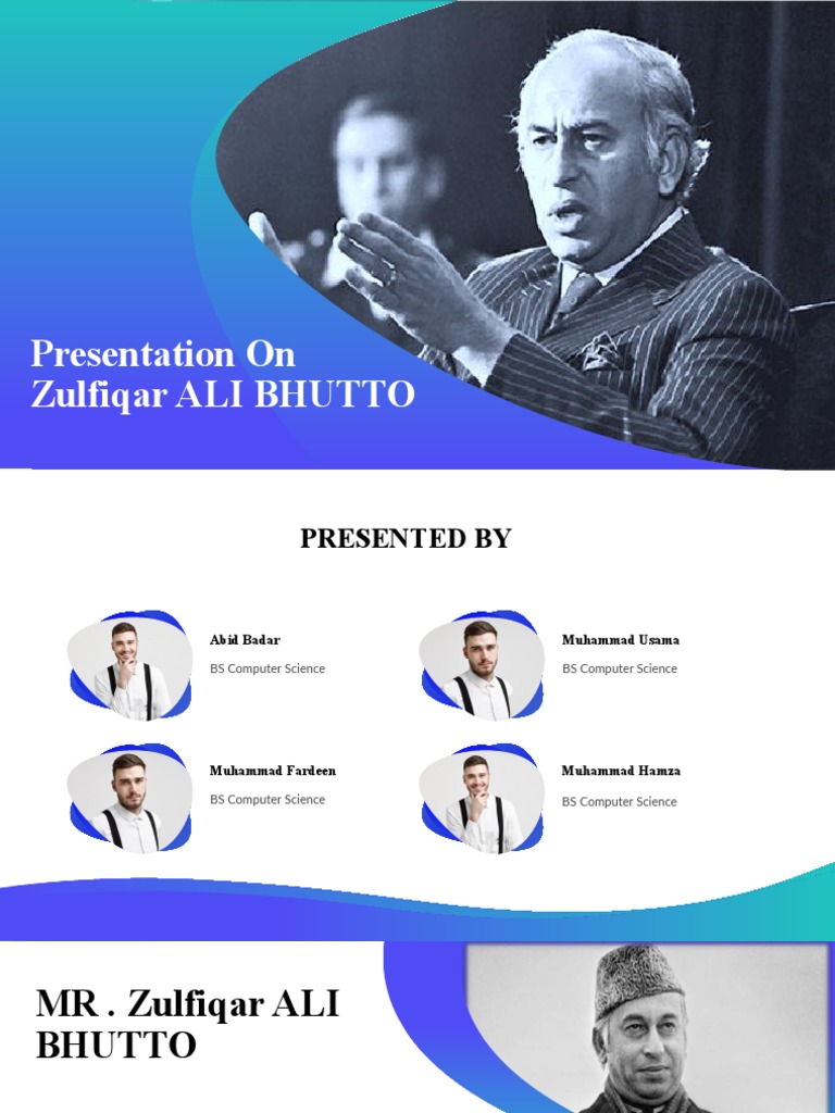 Zulfiqar Ali Bhutto | PDF | Zulfikar Ali Bhutto | Benazir Bhutto