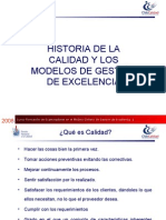 Historia de La Calidad y Modelos