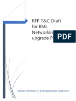 RFP T&C Draft For IIML Networking Upgrade Project: Indian Institute of Management, Lucknow