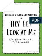 Worksheets, Games, and Activities: Hey Hey Look at Me