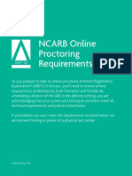 NCARBOnline Proctoring Requirements
