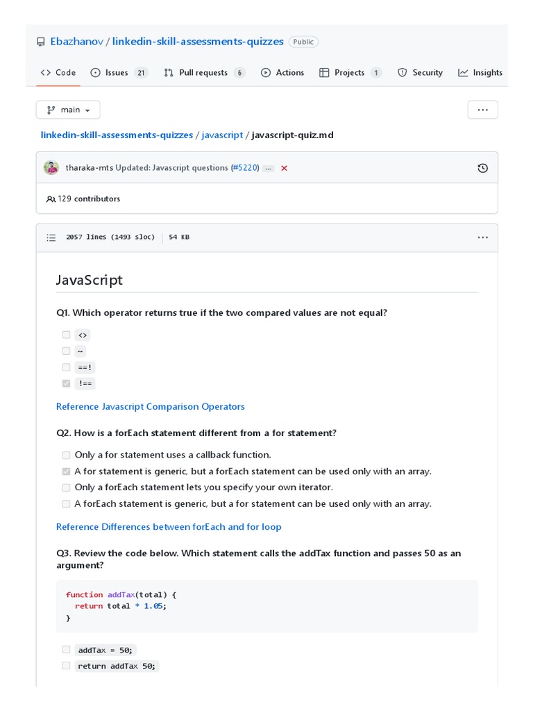 Linkedin-Skill-Assessments-Quizzes - Javascript-Quiz - MD at Main ...