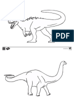 T T 696 Dinosaurs Colouring Sheets - Ver - 6