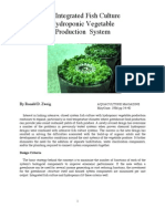 An Integrated Fish Culture and Vegetable Hydroponics Production System