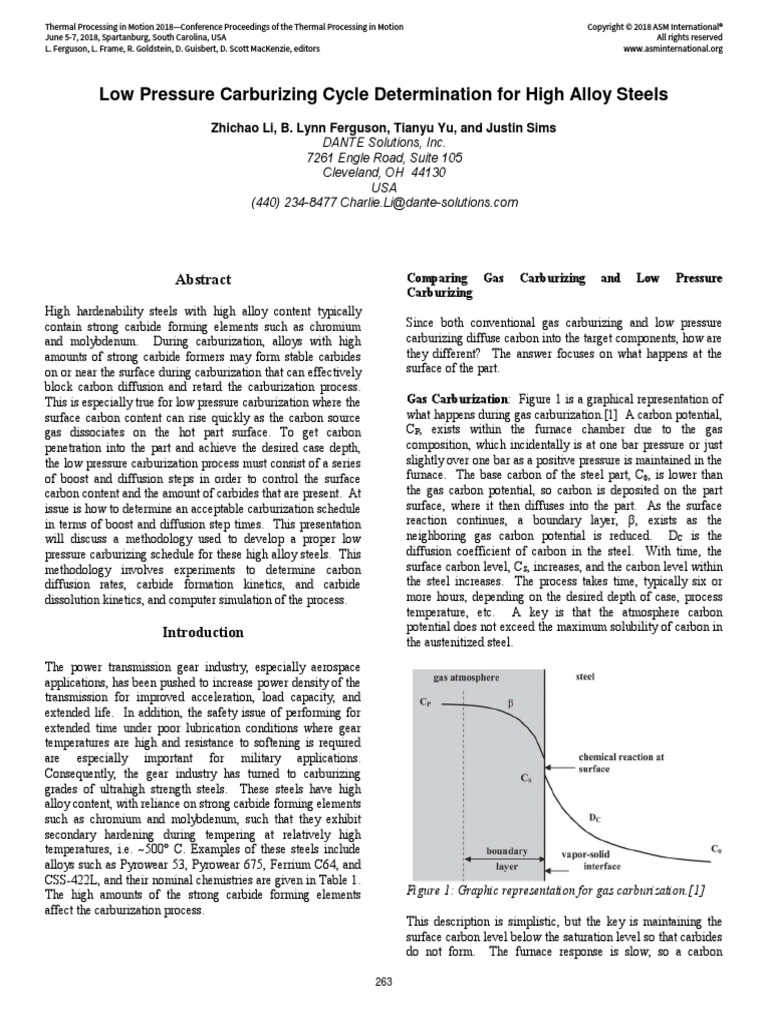 Low Pressure Carburizing Cycle | PDF | Steel | Chromium