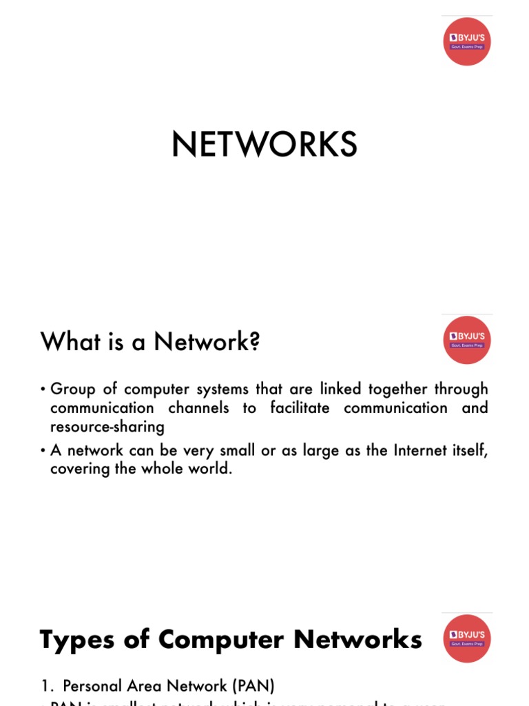 Understanding Computer Networks and Types | PDF | Network Topology ...