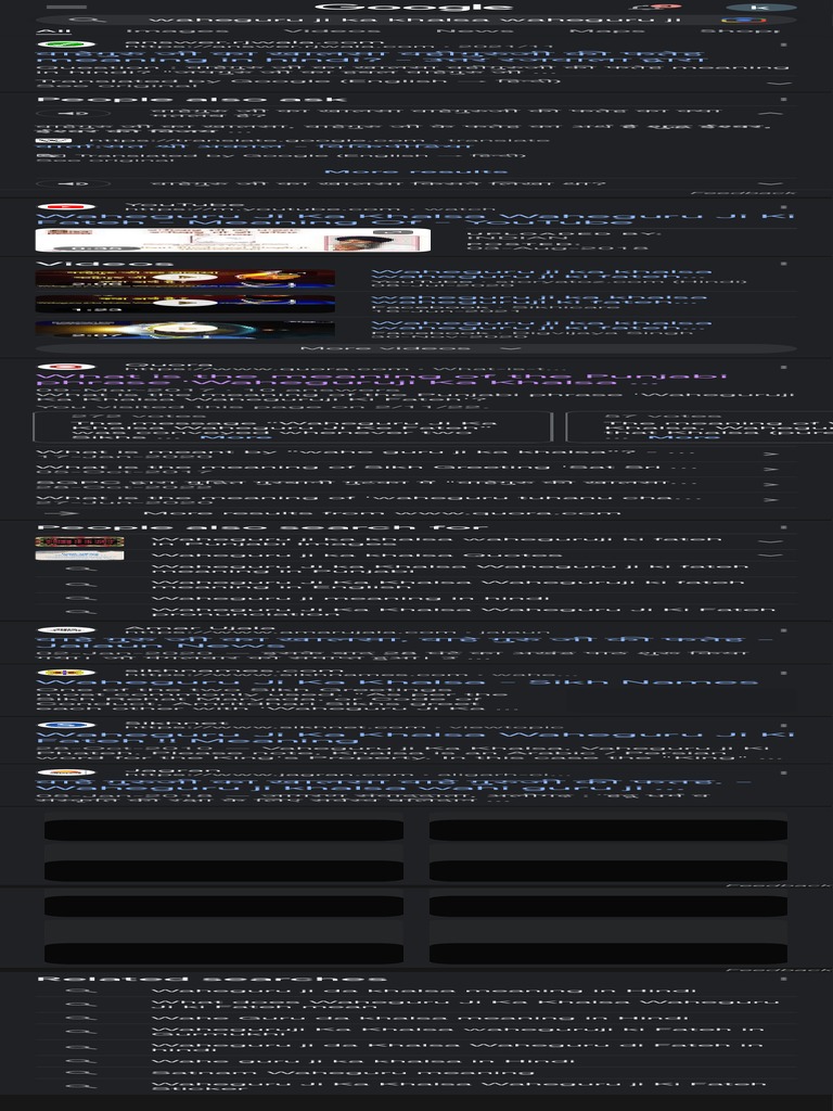 Waheguru Ji Ka Khalsa Waheguru Ji Ki Fateh Meaning in Hindi Google Search PDF Nāstika Punjab