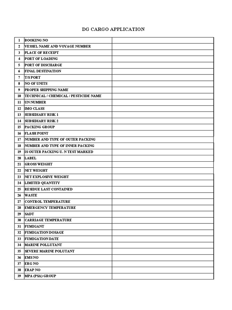 DG Application | PDF