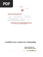 Mitsubishi Forklift Fault Codes Guide | PDF | Electrical Engineering ...