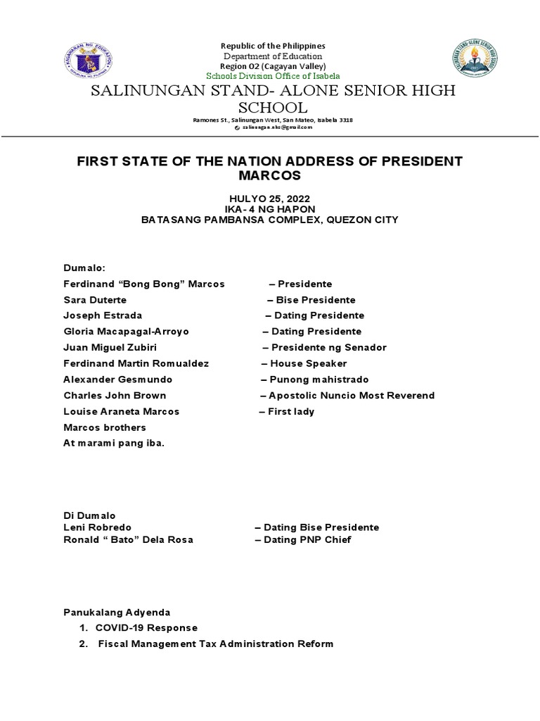 Katitikan Ng Pulong Template PDF Philippines Government