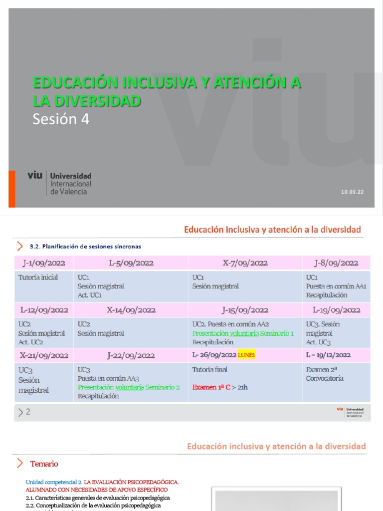 Educacion Inclusiva 4 | PDF | Evaluación | Aprendizaje