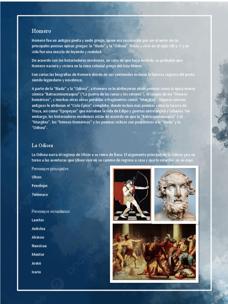La Odisea Pdf Odisea Homero