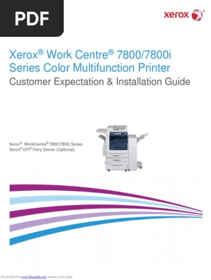 work_centre_7800 Customer Expectation & Installation Guide