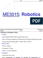 Introduction to Robotics Lecture