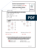 Numbers and Number Patterns: Answer Key