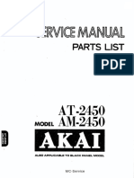 Akai AT 2450 Service Manual