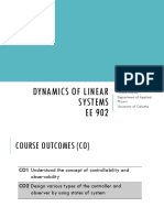 Dynamics of Linear System
