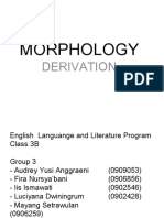 Morphology Derivation