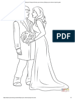 Dibujo de Pareja de Novios para Colorear - Dibujos para Colorear Imprimir Gratis