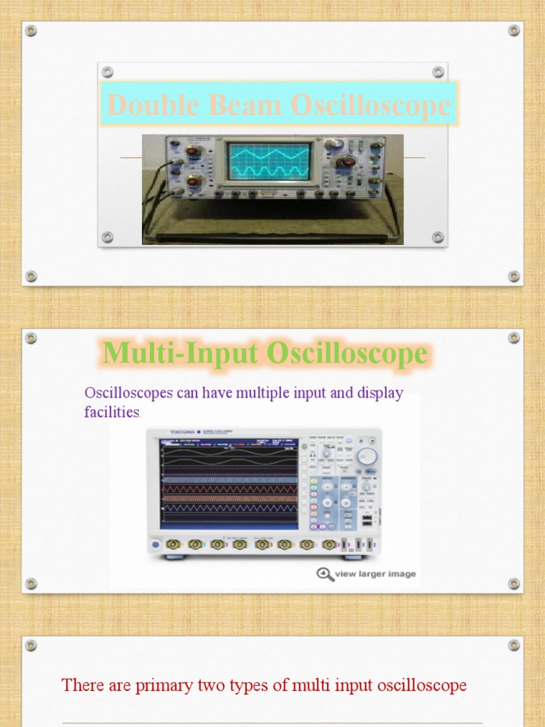 Double Beam Oscilloscope PDF Electrical Engineering Electronics