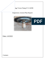 Cooling Tower Pump P-11445B Inspection Action Plan Report: Contents