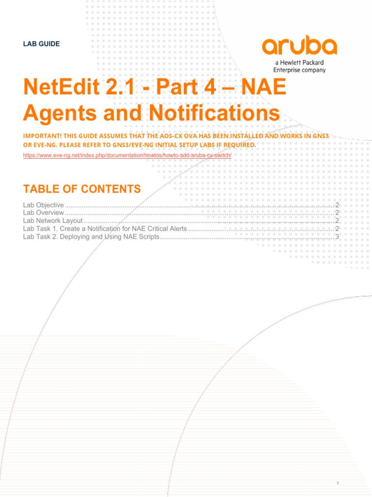 NAE Alerts and Scripts in NetEdit 2.1 | PDF | Computing | System Software