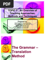 An Overview of Teaching Approach